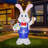 Bunny With Carrot And Easter Eggs Inflatable
