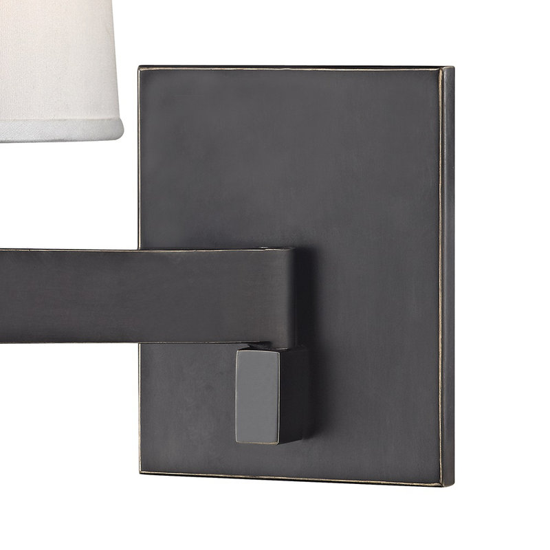 Fairport Flush Mounted Sconce, 11.25" H x 7.5" W x 10.5" D, Old Bronze