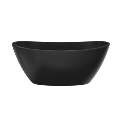 Ergonomic Comfort Solid Surface Minimalist Freestanding Bathtub For Home And Hotel