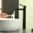 Elevated Modern Single - Handle Bathroom Faucet Featuring Geometric Cut Decor-124871835-124871831