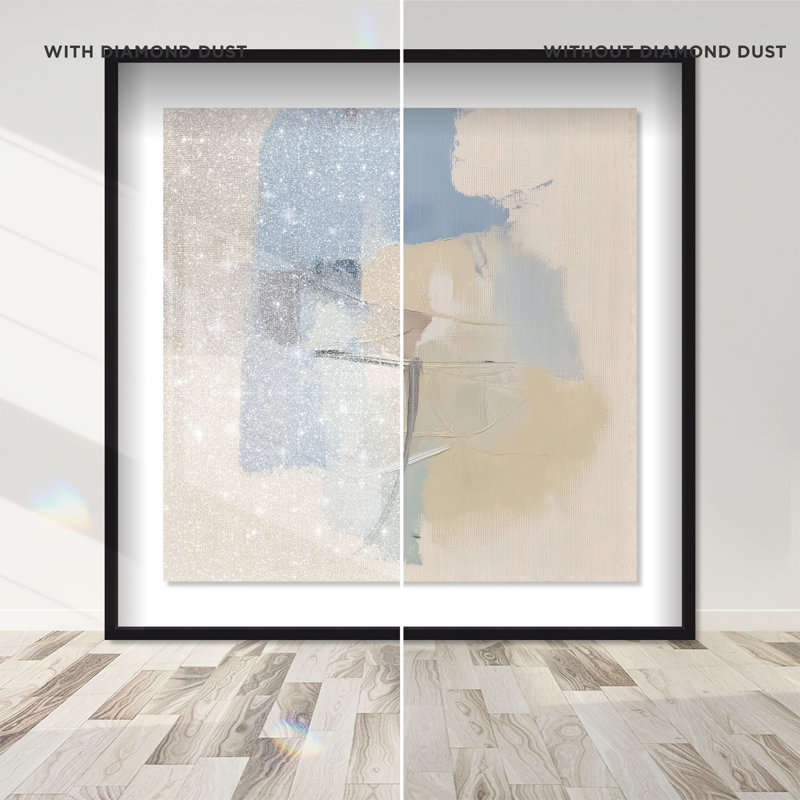 Clouded Calm II Shadowbox Abstract Print by Oliver Gal, Black Frame, 12 x 12, 25.5"H x 25.5"W, Black Frame