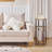 Round End Table with Charging Station-1125102348