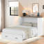 Lit escamotable multifonctionnel pliable avec station de charge et 1 grand tiroir de rangement-562773350-562773351