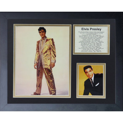 Memorabili encadrée elvis presley the music