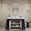 Ensemble de meuble-lavabo simple 59 "avec tiroirs et portes-70381279