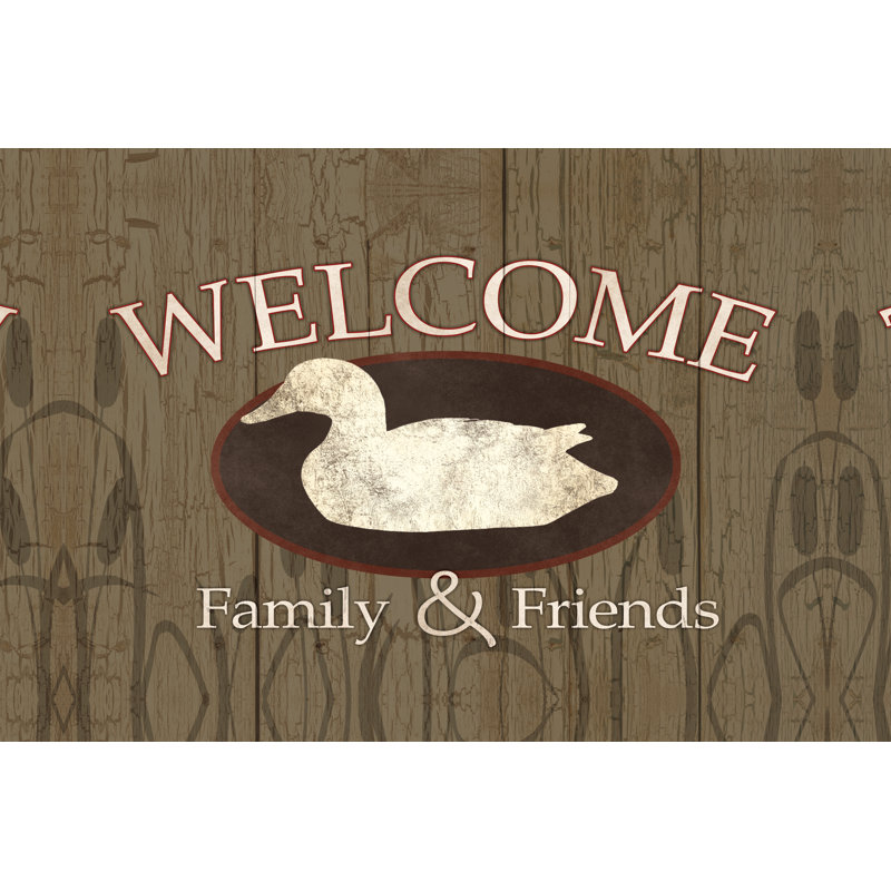 Duck Welcome - Wrapped Canvas Print, 30cm H x 46cm W x 3.8cm D