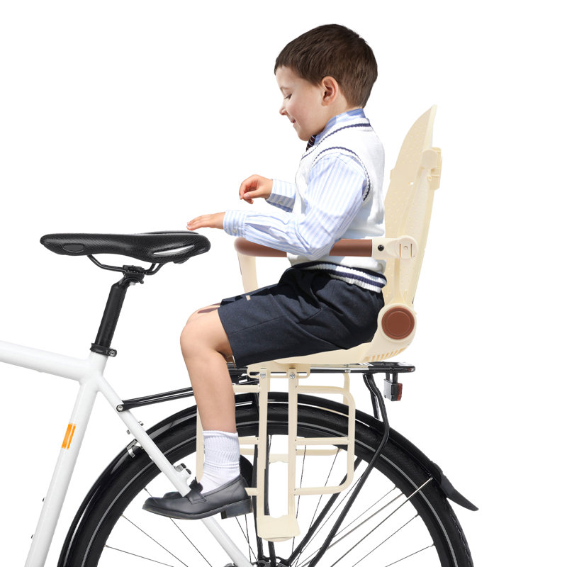 Siège arrière de vélo pour enfant, Beige