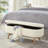 Luxury Oval Boucle Storage Ottoman Bench With Wood Legs 350Lb Weight Capacity & Safety Hinge, For Living Room, Bedroom Entryway,IVORY-1269450106