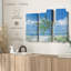 «Palm Tree Paradise», 3 pièces sur toile-98562472