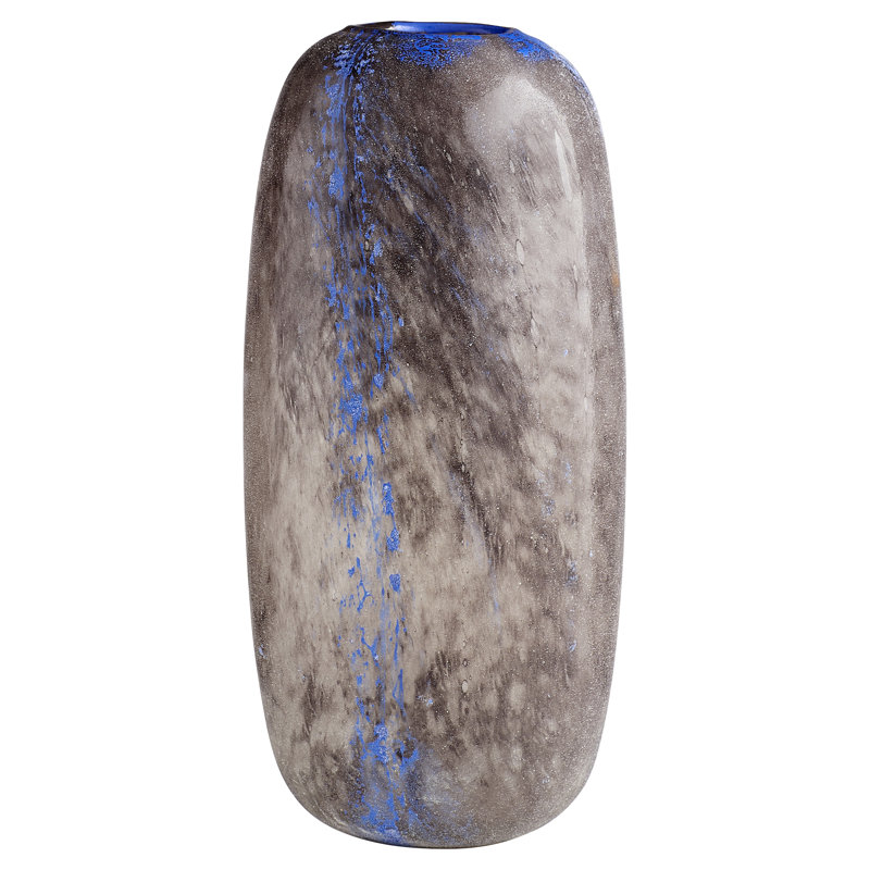 Bluesposion Glass Table Vase, 12.25" H x 5" W x 5" D