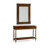 Knightsbridge 53.88 " W Solid Wood Top Console Table