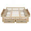 Lit plateforme avec 6 tiroirs de rangement-678711382-678711377