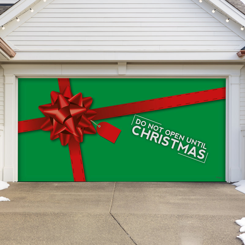 Bannière de porte de garage simple Christmas Christmas
