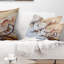 Voix à l'intérieur - Coussin imprimé abstrait