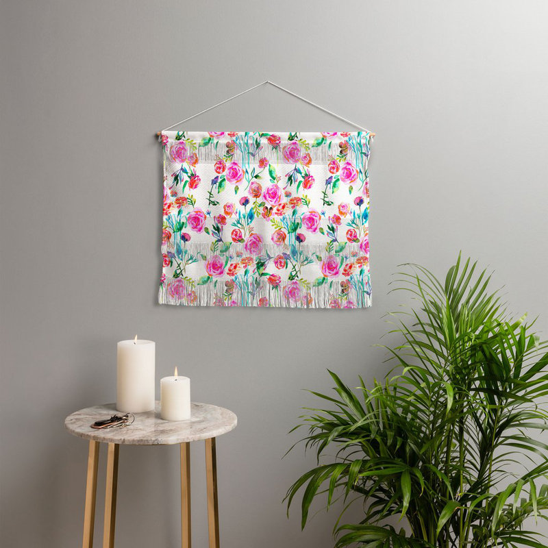 Suspension murale bouquet de roses féminines design Ninola, H 16 po x l 22 po x P 0,125 po