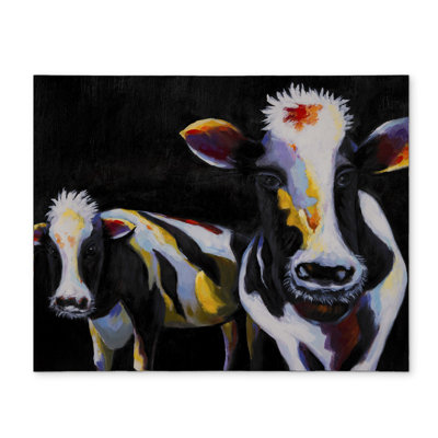 Napperon deux vaches drôles
