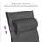 Outdoor Rust-Resistant Metal Chaise Lounge with Table-2285365