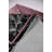 Petras Toile Machine Made Flatweave Polyester Area Rug in Black/Pink-1462155620