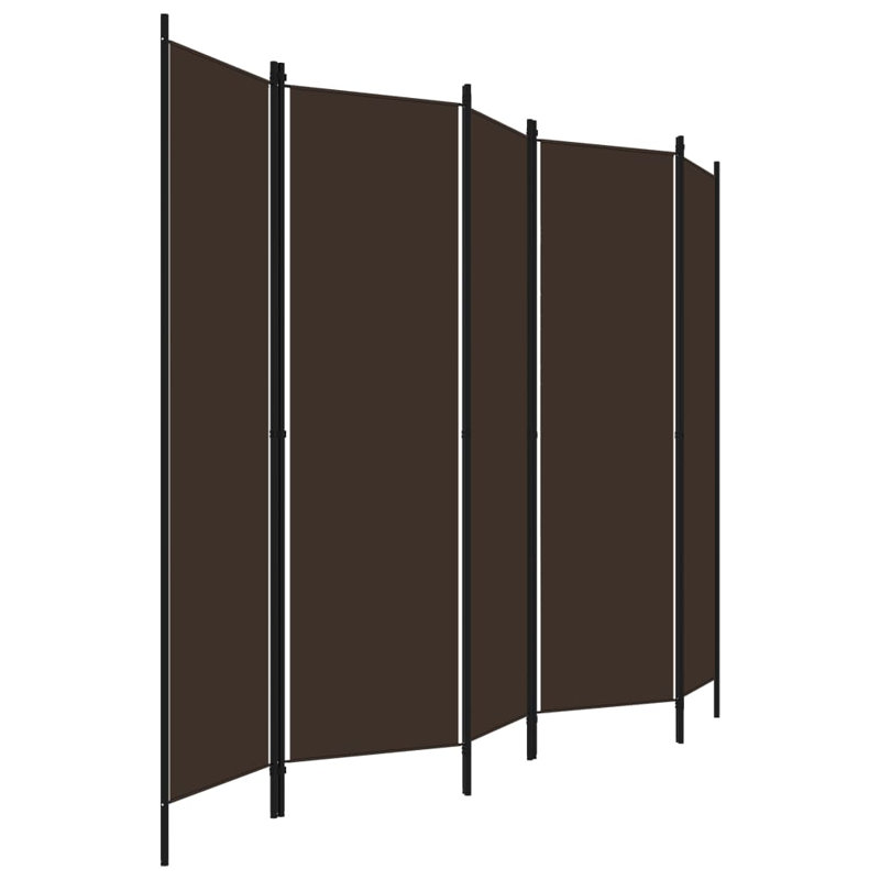 Cloison 5 panneaux vidaXL brun 98,4 po x 70,9 po, Brun, 5, H 70,87 po x l 98,43 po x P 1,6 po