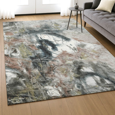 Premium Machine Washable Mayfield AMF2202 abstract Rug