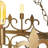 Venetian 8 - Light Candle Style Wagon Wheel Chandelier with Wrought Iron Accents-57976382