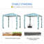 Parasol Outsunny Quick Beach Cabana