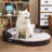 Oval Orthopedic Memory Foam Pet Bed-118644623-72100146-72100144
