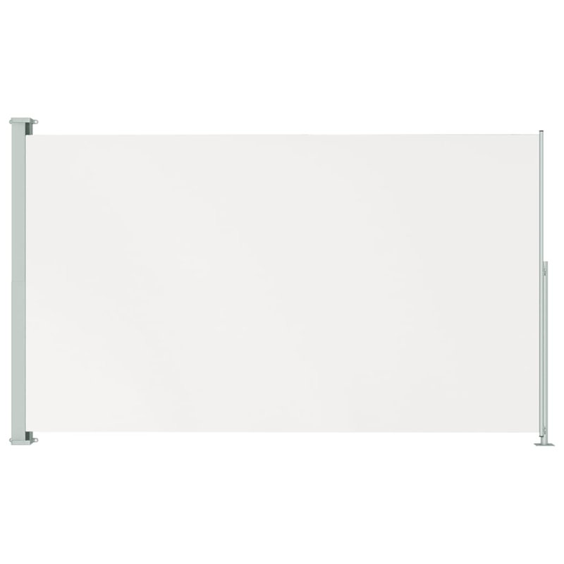 Dakota Fields Fabric Cover Motorised Retractable Side Awning, Cream, 180x300 cm