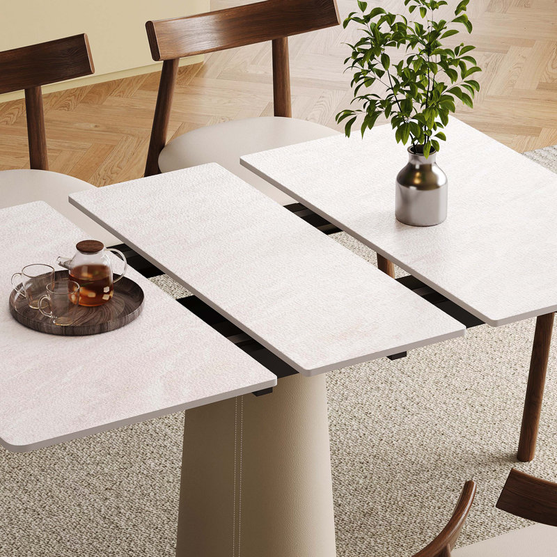 Table de salle à manger extensible en pierre frittée, table de salle à manger multifonctionnelle