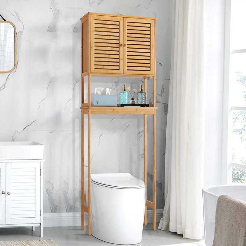 Catrease Freestanding Over The Toilet Storage, Burly Wood
