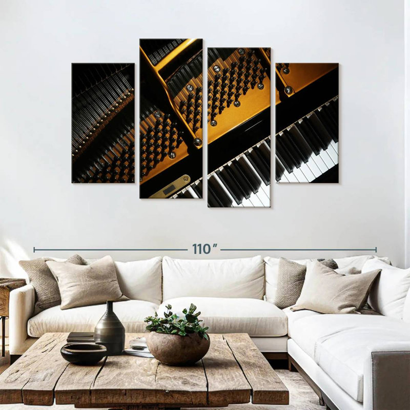 Abarca Opulent Grand Piano, 54" H x 84" W