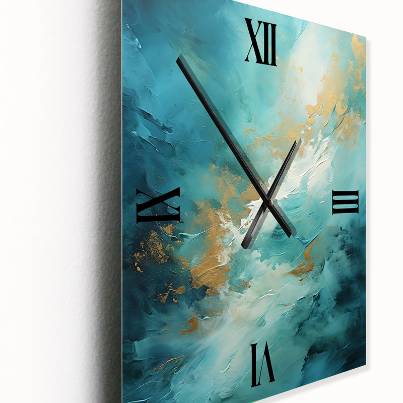 Tranquility II - Horloges murales paysage abstrait, Grand