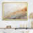 Impression dorée sur toile encadrée