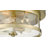 Transitional 3 Light Black Flush Mount-90635520