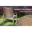 Ensemble de 2 chaises de patio en métal avec coussins