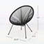 Chaises d'extérieur en faux rotin (ensemble de 2) avec structure en acier, durables et confortables pour l'extérieur moderne-297175469