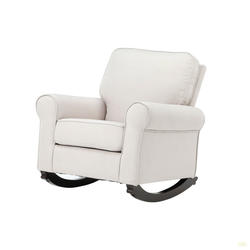 Chaise berçante en tissu