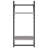 vidaXL Wall Shelf Set with Bars Storage Display Shelf 4 Piece Engineered Wood