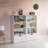 Ezeriah 47" 3 Tier Open Book Shelf & Bookcases with 2 Doors Storage Cabinet & 1 Adjustable Shelf