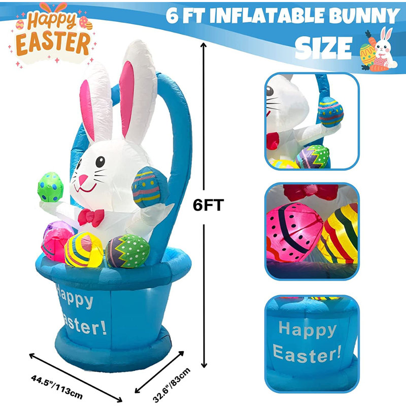 Lapin de Pâques gonflable