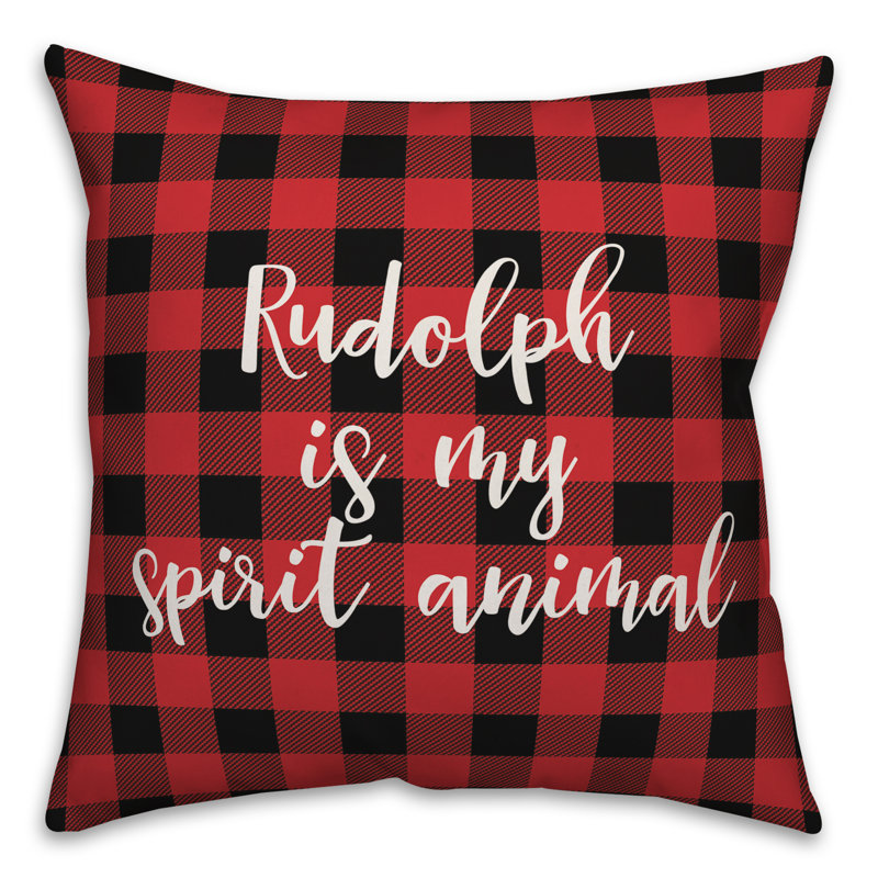  Coussin Rudolph is My Spririt Animal in Buffalo, Coussin décoratif