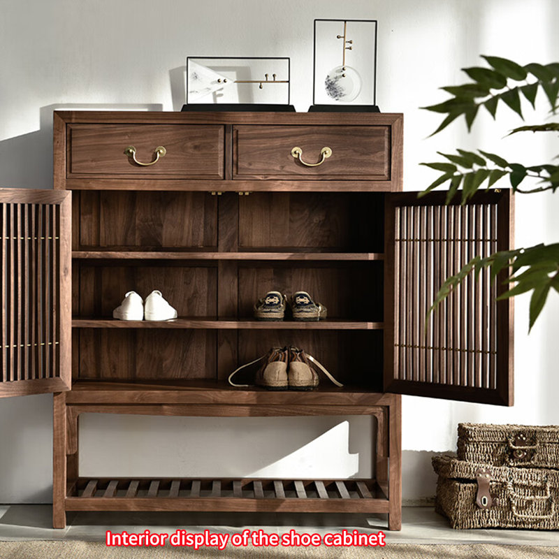 New Chinese style retro storage shoe cabinet