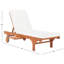 Chaise longue simple inclinable en eucalyptus avec coussins 78,70 po Jivera-344943100-344942716