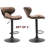 Galilea Swivel Upholstered Adjustable Height Counter Stool
