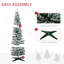 Arbre de Noël artificiel floqué au pied