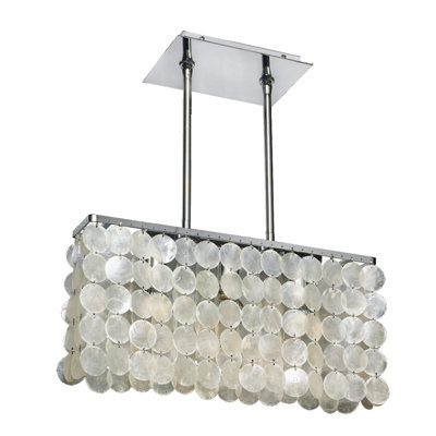 Rosevale 3 - Light Chrome Kitchen Island Pendant
