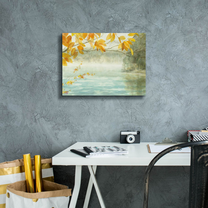 «View From The Shore» par Danhui Nai, art mural sur toile, H 12 pi x l 16 pi