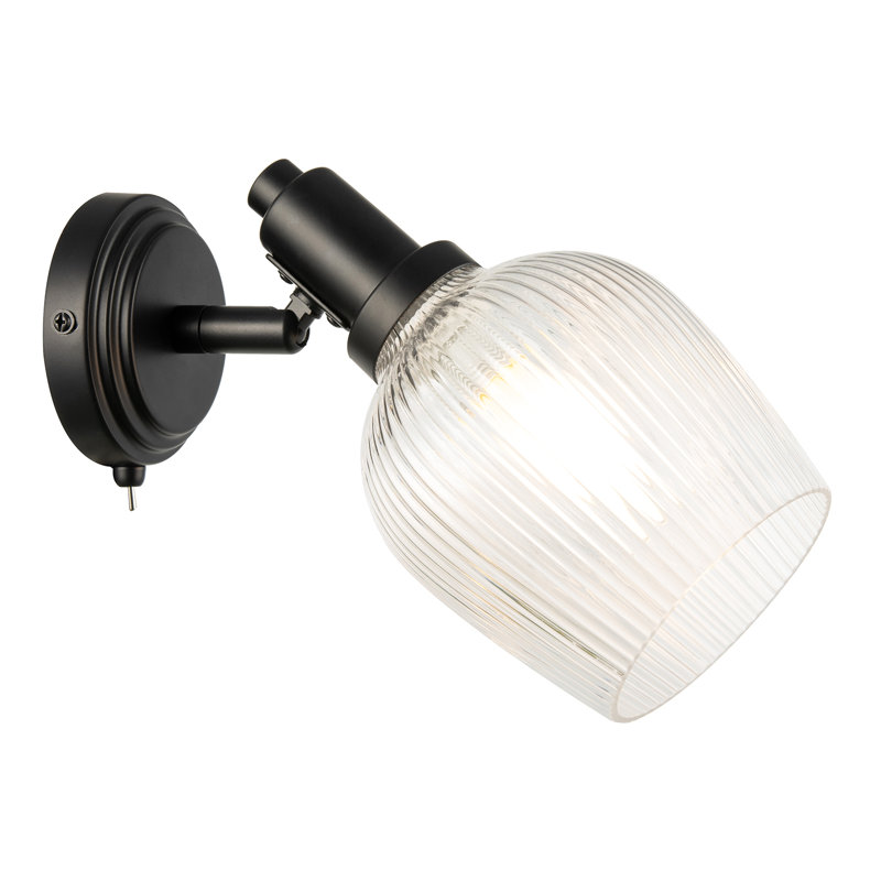 Armed Sconce, Matte Black