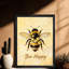 "Black Bee", art mural rétro, impression encadrée de style rétro-57676109