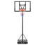 Cadre de basketball 110 * 70Cm Support de basketball réglable portable 149-305cm noir givré amovible